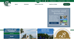 Desktop Screenshot of lakebluffparks.org